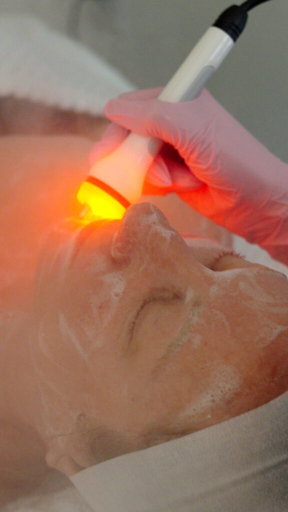 LED and RF facial rejuvenation treatment at Eternite Spa
