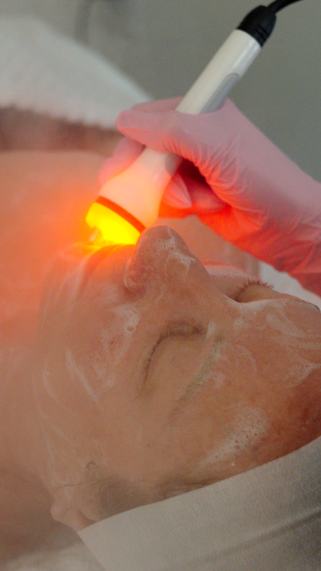 LED and RF facial rejuvenation treatment at Eternite Spa