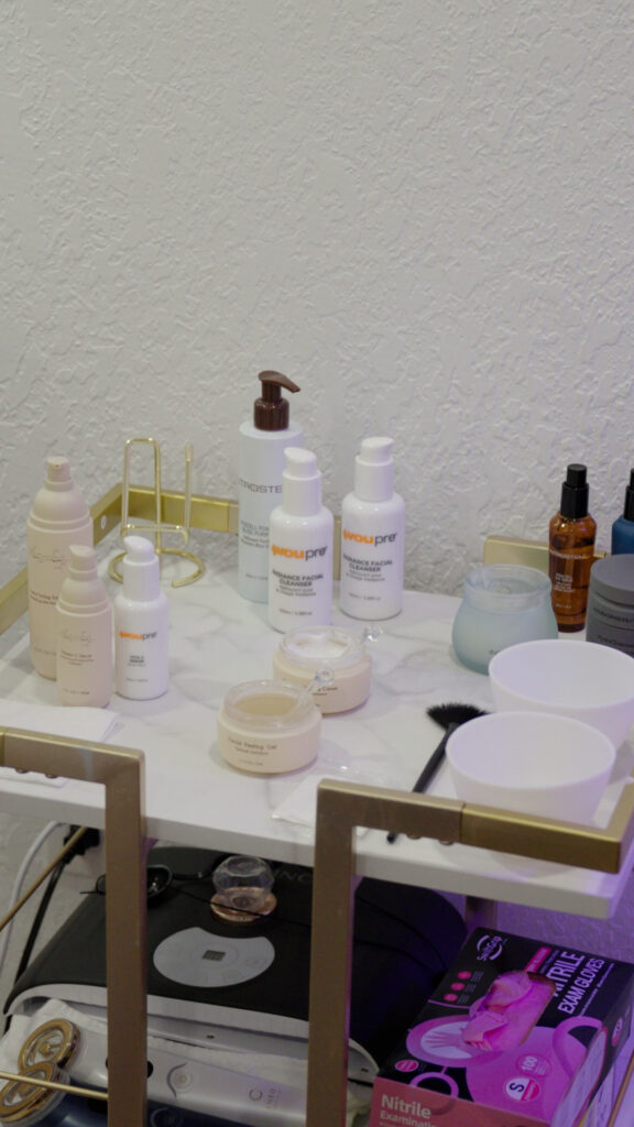 Medical-grade skincare products at Eternite Spa